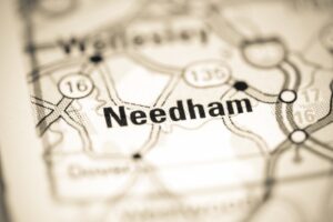 Needham, MA on Map