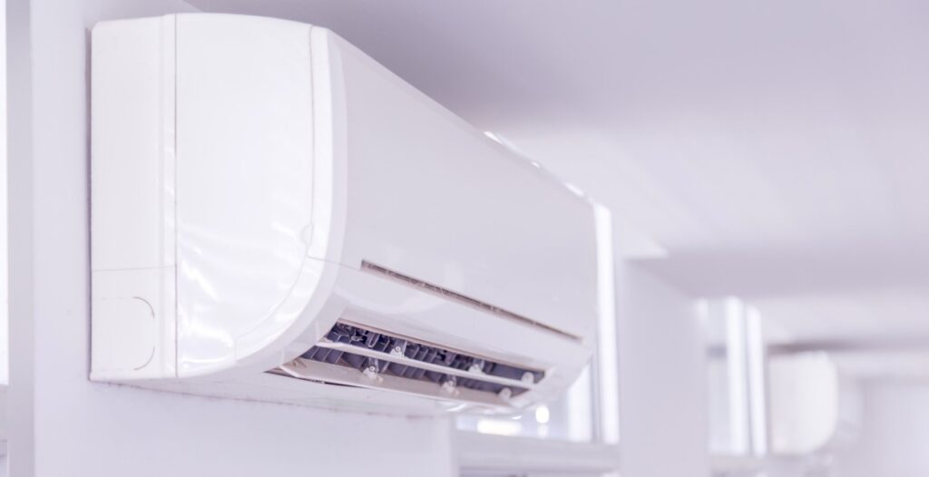 Wall-mounted ductless mini-split indoor unit
